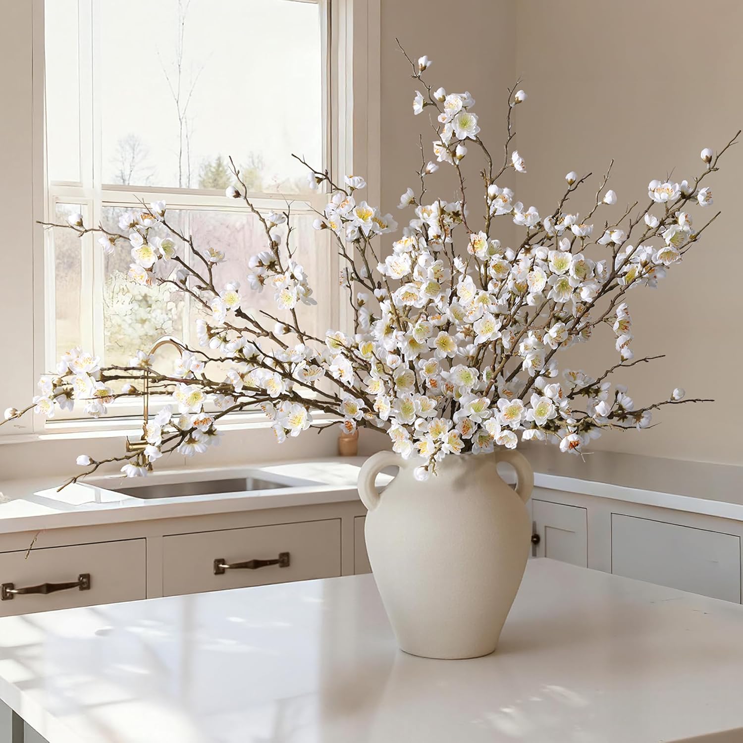 Pink Artificial Plant — 34.45" — A-white