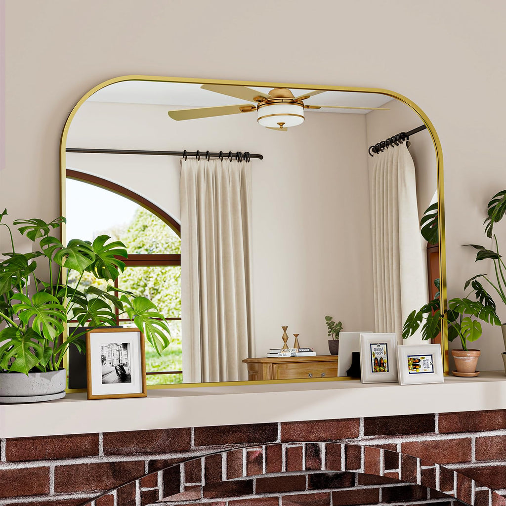 Framed Luxe Black Vanity Mirror — 30"