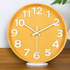 Modern Black Wall Clock — 12"