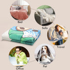 Blue Throw Pillow — 50x60 - View 3