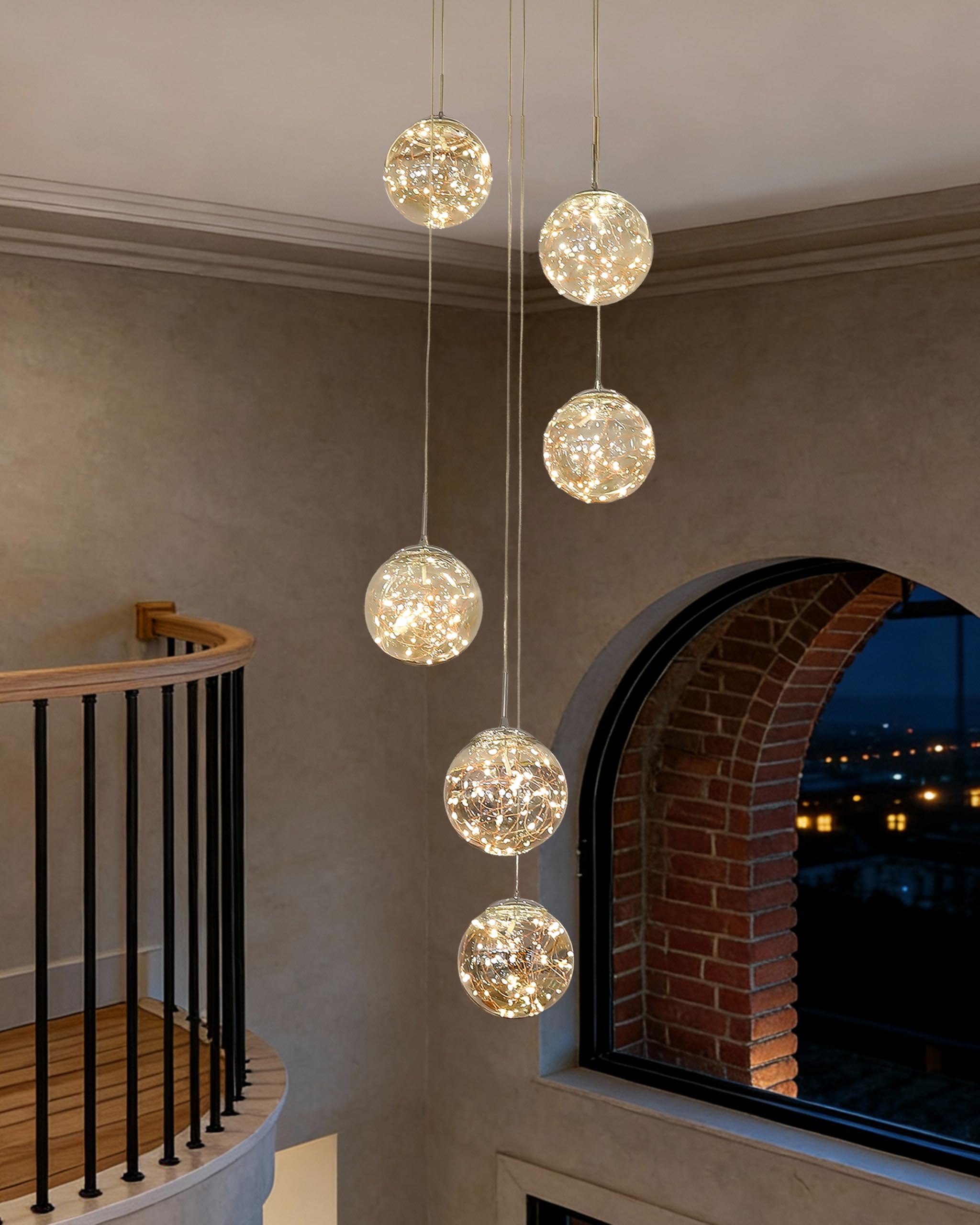 Luxe Grey Chandelier