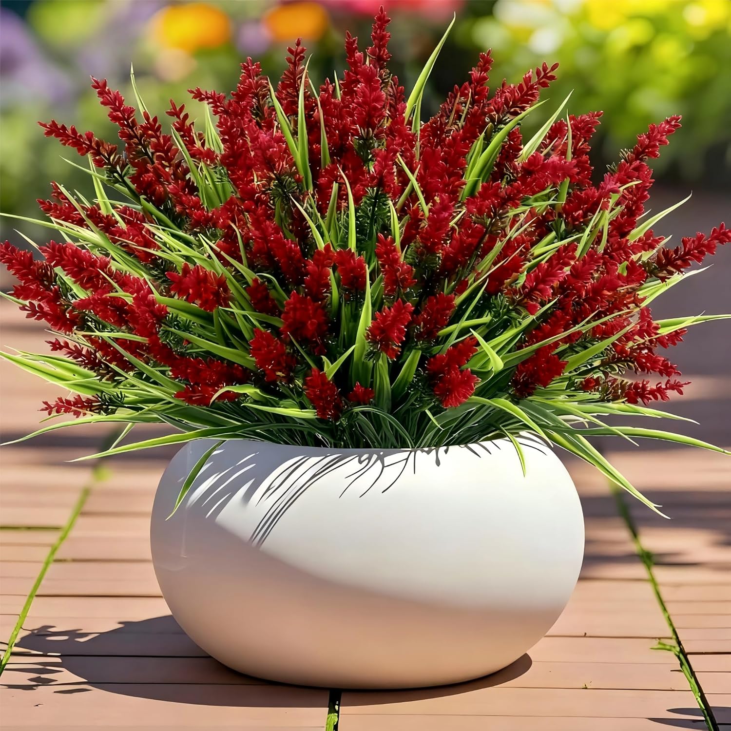 Orange Artificial Plant — Red