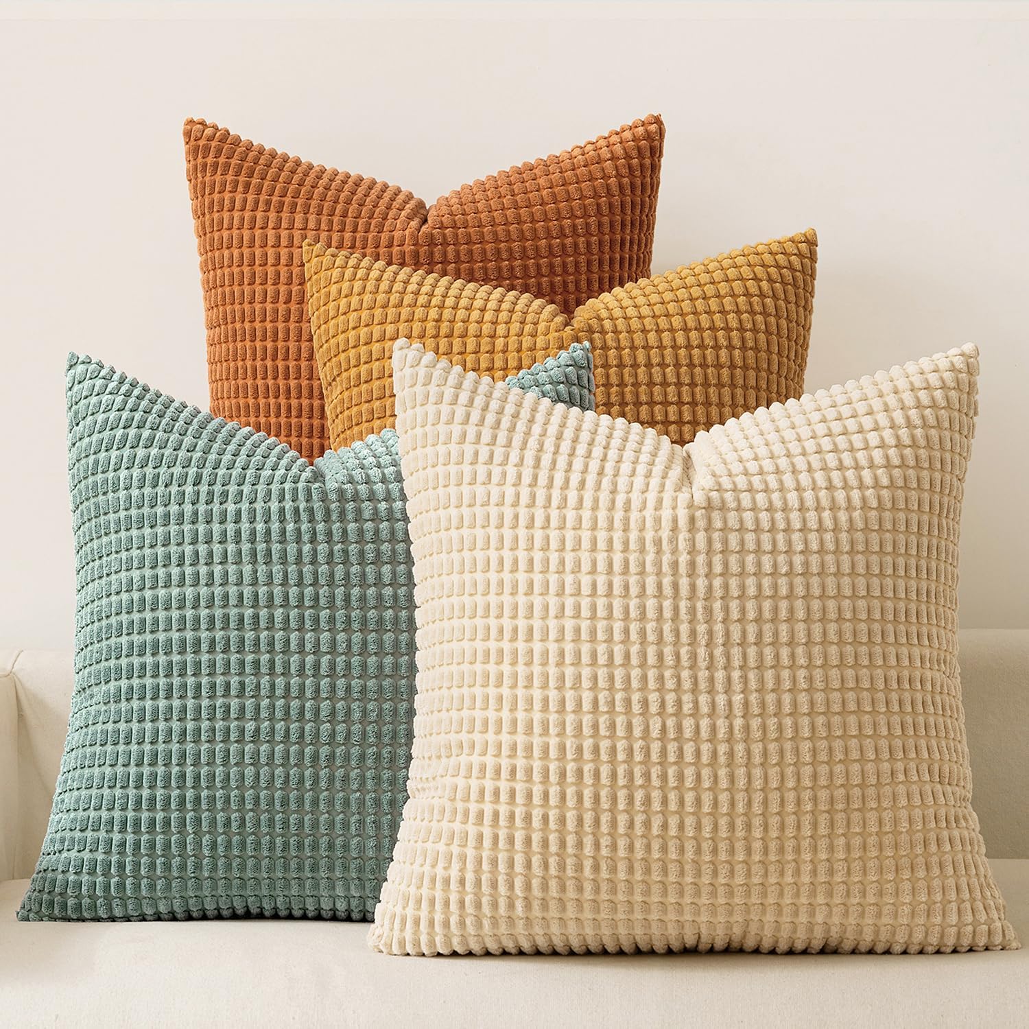 Boho Beige Pillow Cover — 18" — 20" x 20" (Pack of 4)