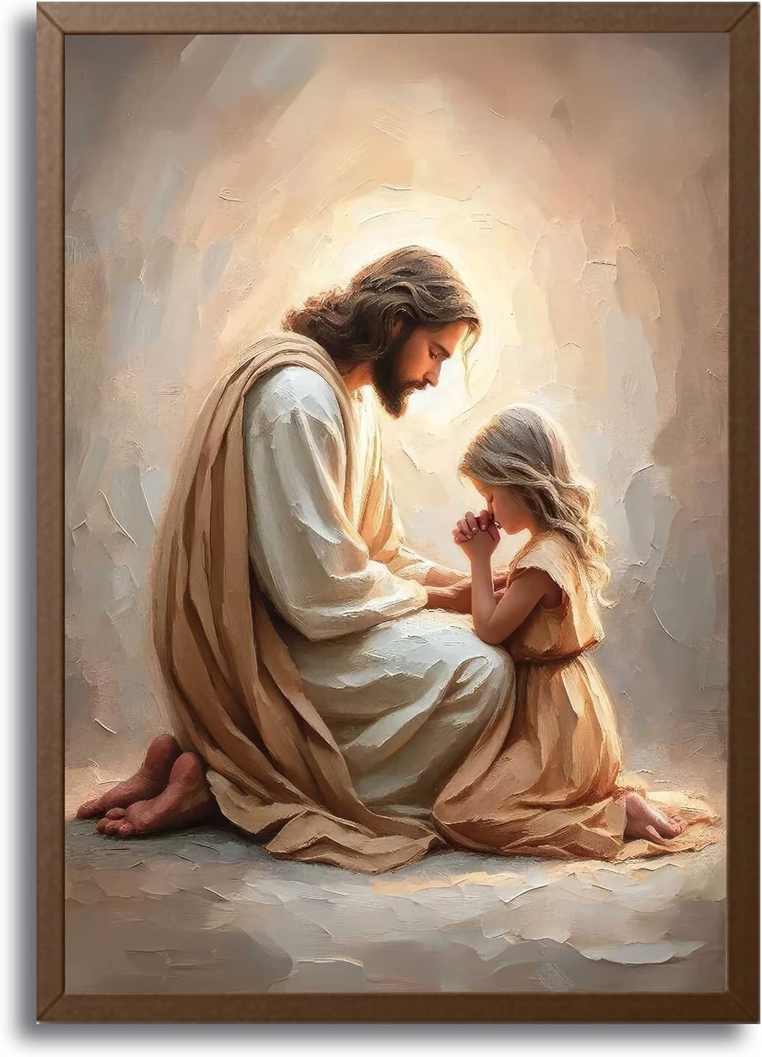 Unframed Pink Wall Decor — 16" — Jesus Posters