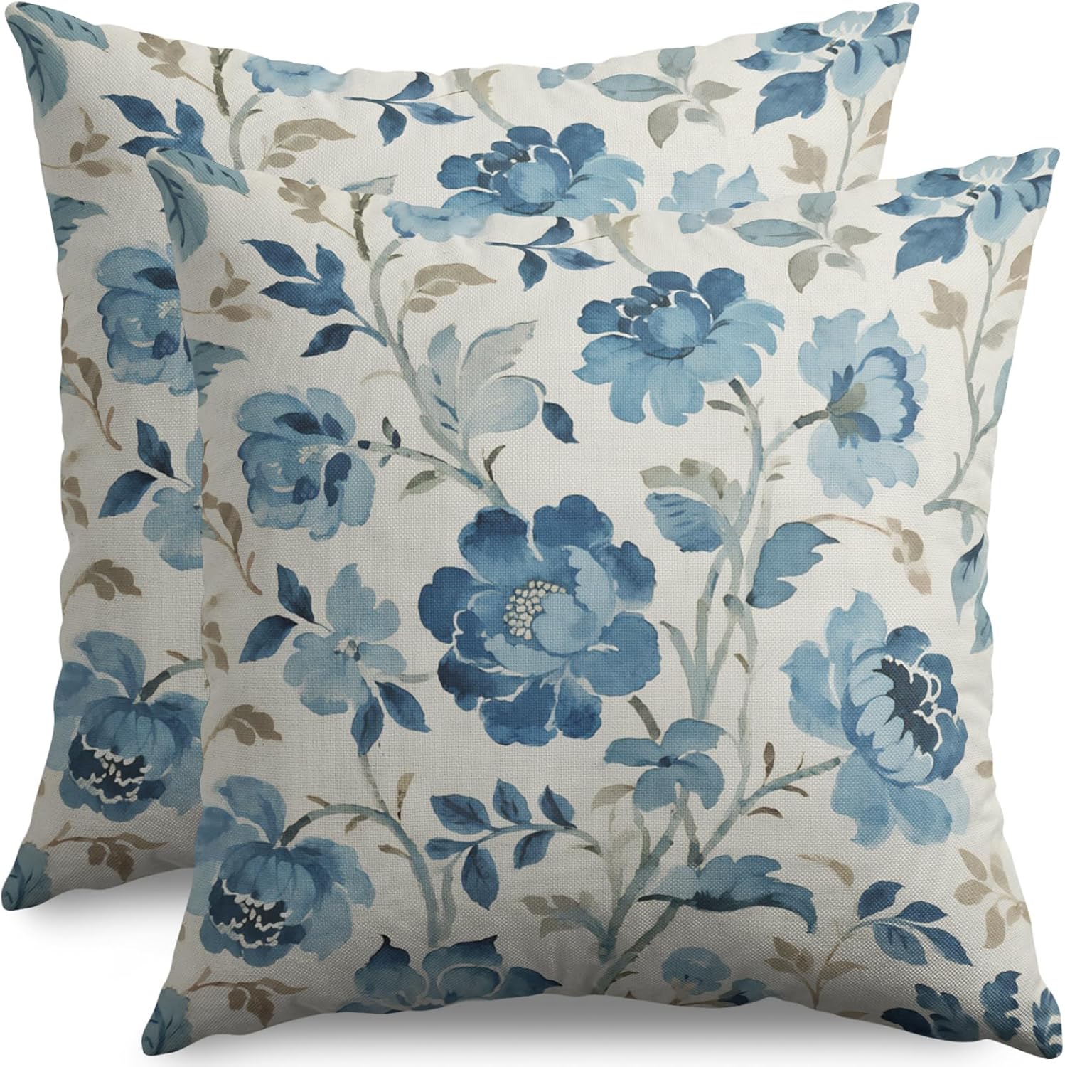 Vintage Boho Beige Pillow Cover — 22" — 24" x 24" (Pack of 2)