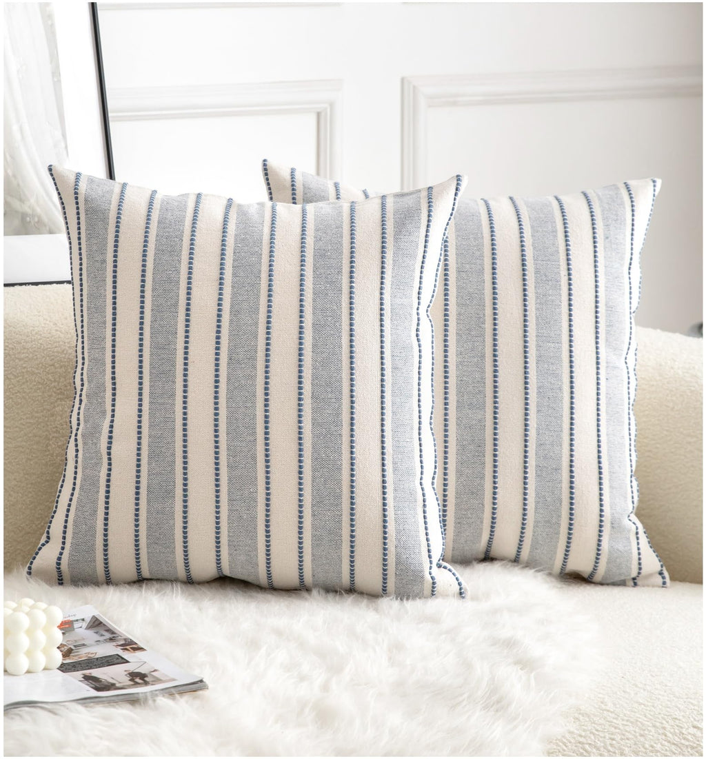 Boho Beige Throw Pillow Cover — 18"