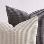 Boho Beige Throw Pillow Cover — 24" - View 7