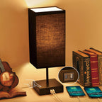 Dimmable Beige Bedside Lamp