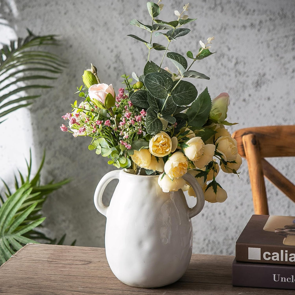 Farmhouse Beige Flower Vase - View 4