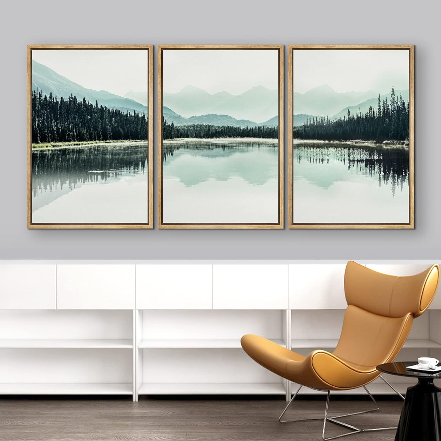 Framed Farmhouse Fabric Wall Art — 16" - View 3