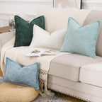 Velvet Boho Beige Throw Pillow Cover — 18" - View 6
