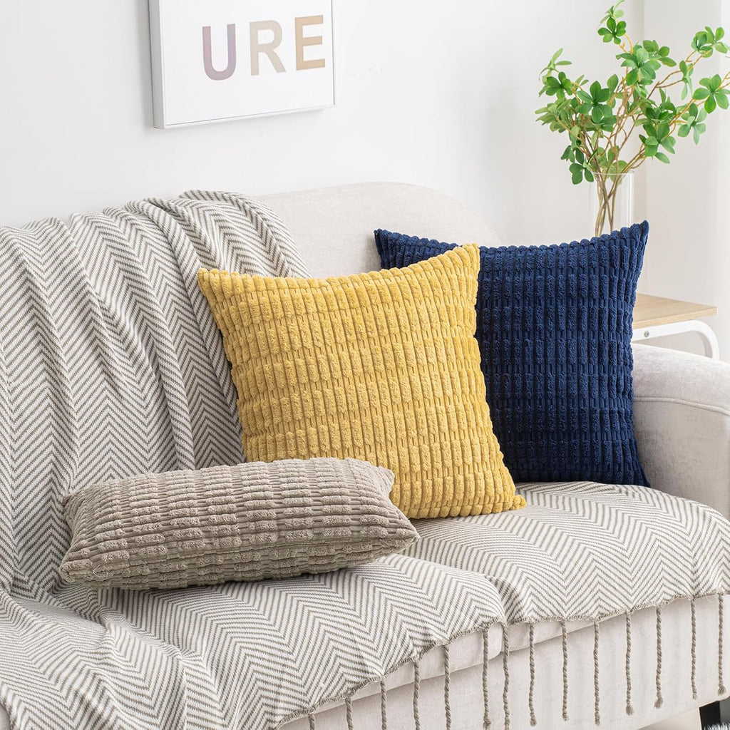 Boho Beige Throw Pillow Cover — 18" - View 2