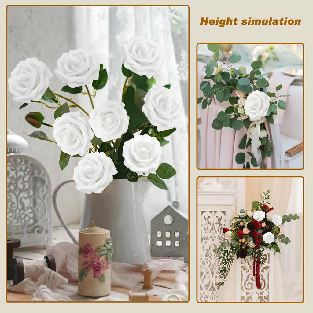 Beige Artificial Flowers — 3" - View 5