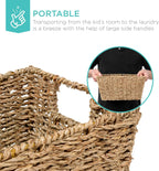 Handwoven Boho Beige Storage Basket — Set of 4 - View 4