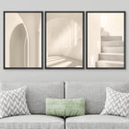 Framed Modern Fabric Wall Art — 24" - View 3