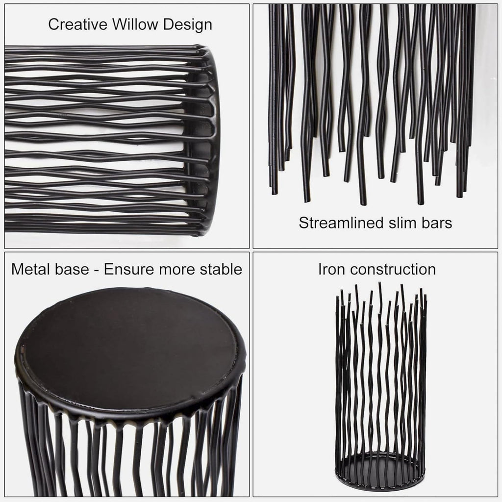 Modern Black Pillar Candle — Set of 3 - View 7