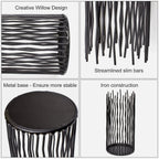 Modern Black Pillar Candle — Set of 3 - View 7