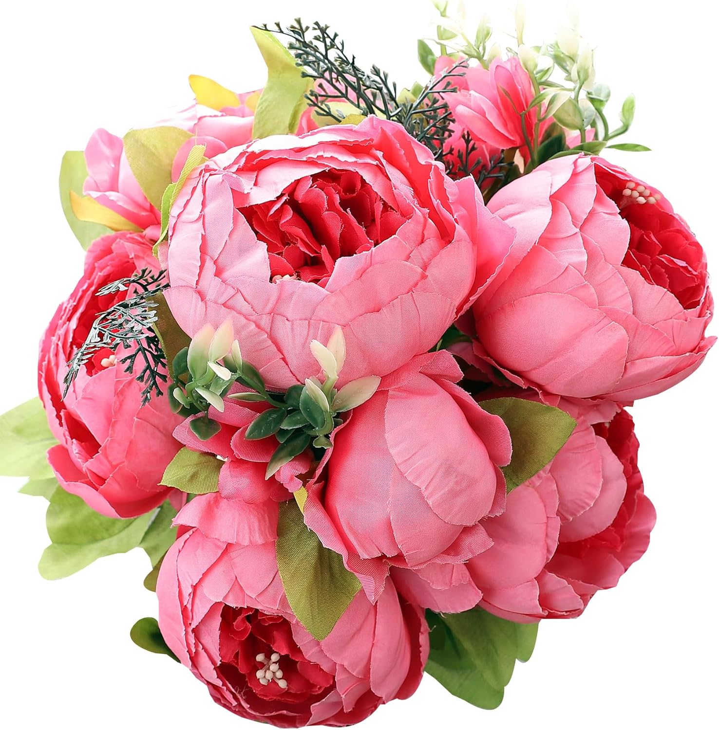 Vintage Black Artificial Plant — Set of 1 — Spring Pink