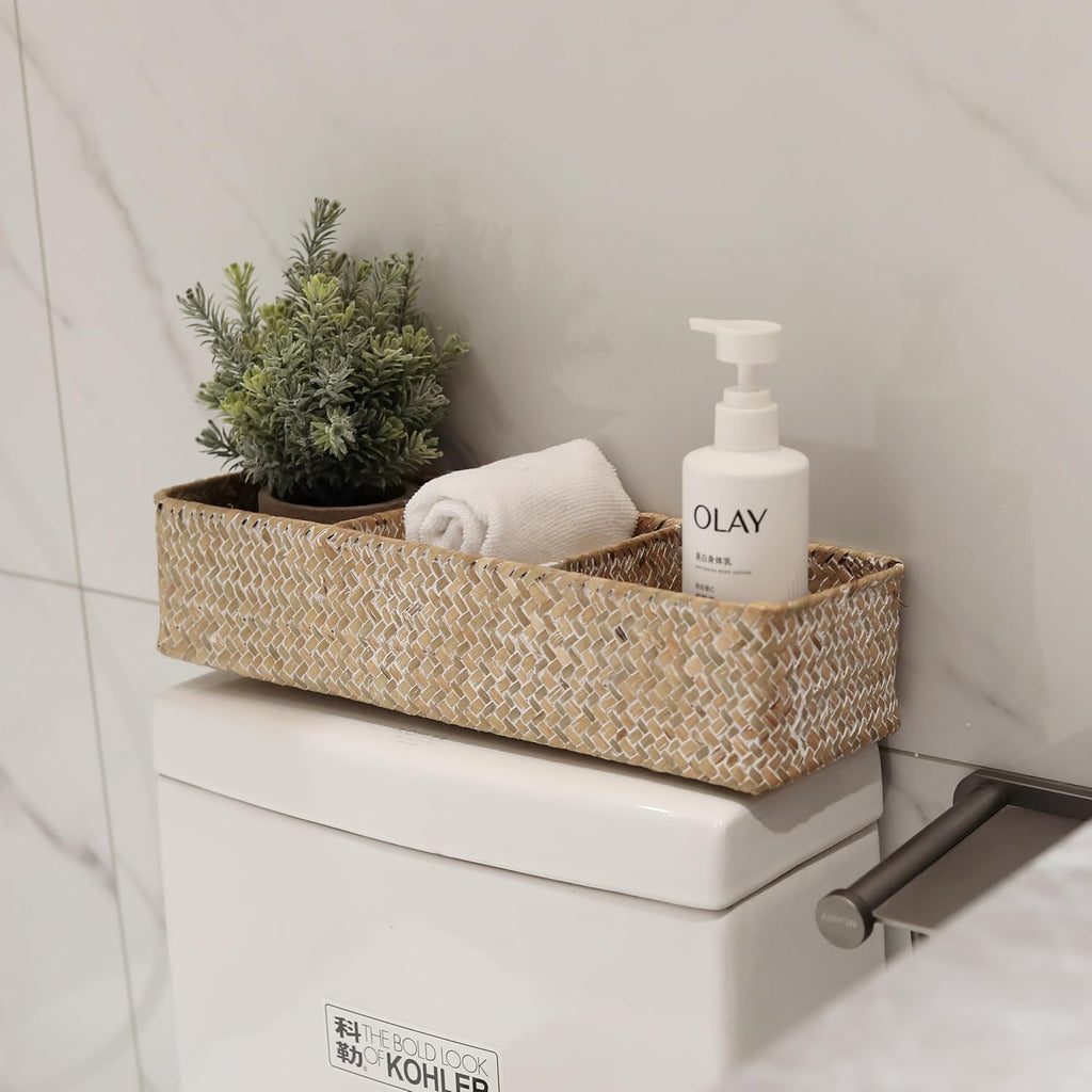 Boho Beige Storage Basket — 6" - View 4