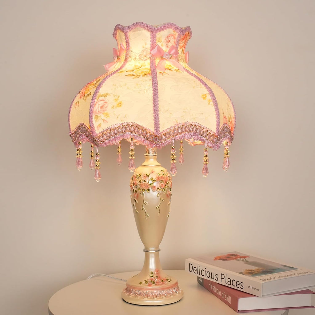 Antique Blue Desk Lamp - View 3