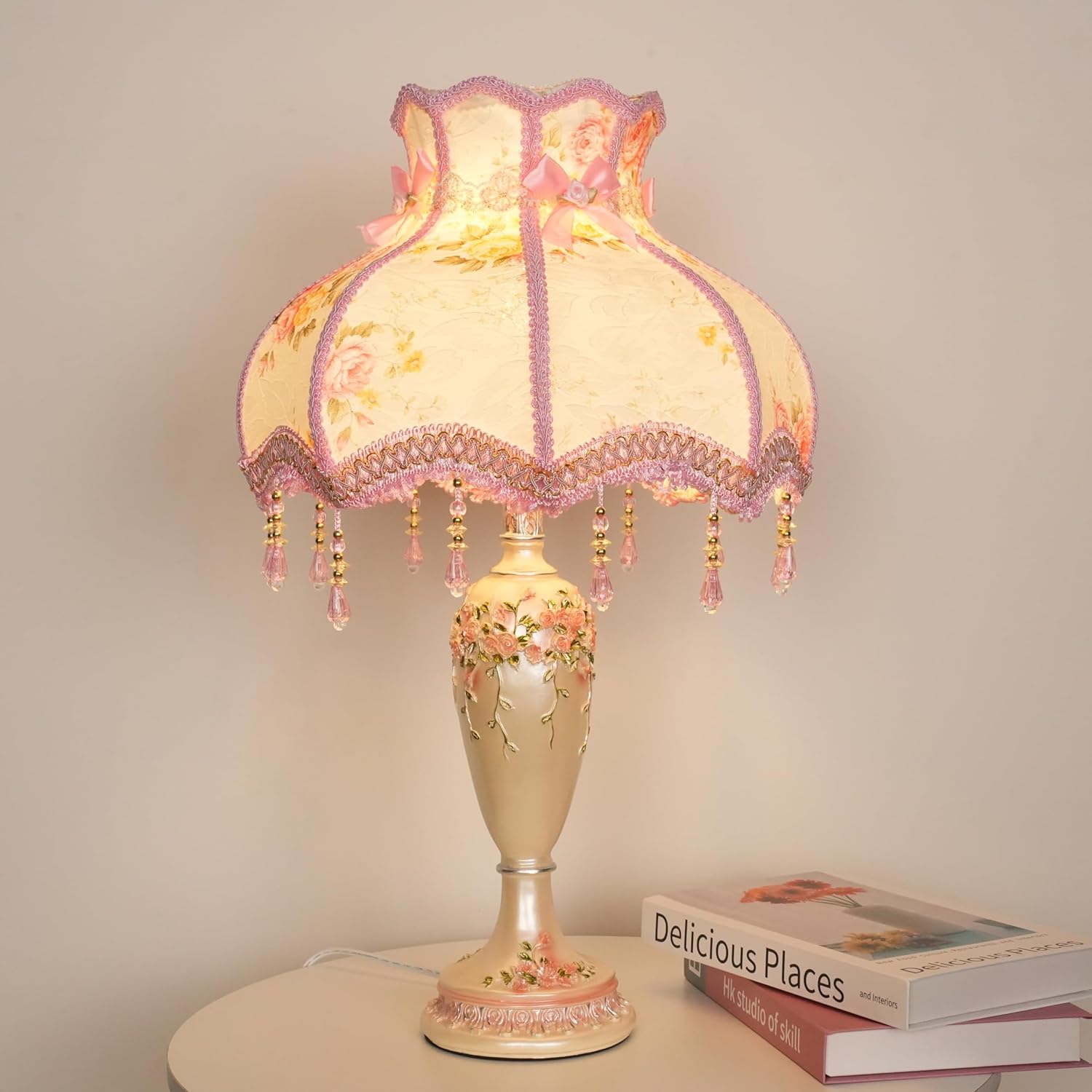 Antique Blue Desk Lamp - View 3