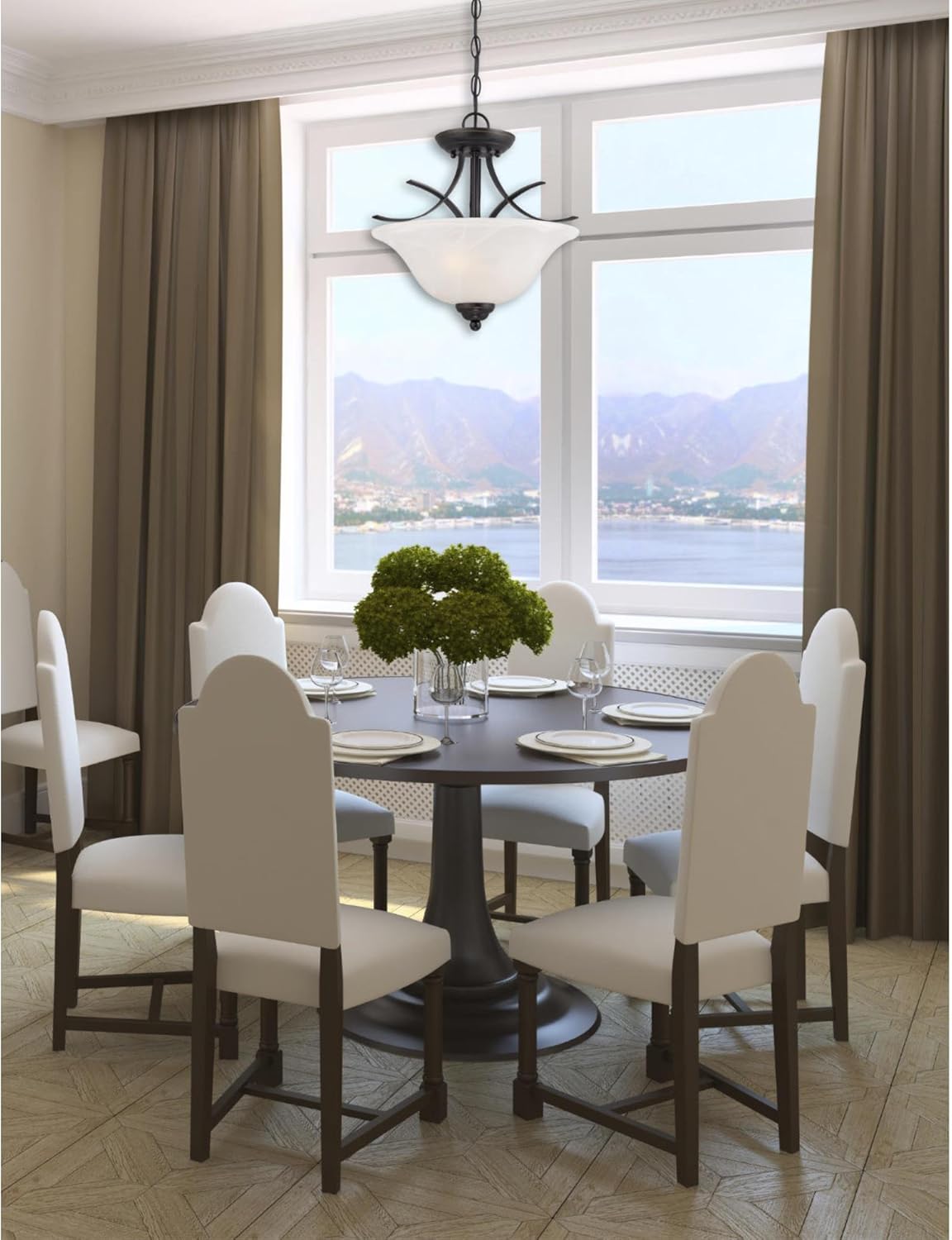 Convertible Metal Pendant Light - View 3