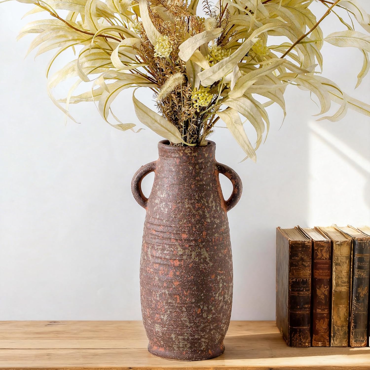 Boho Ceramic Flower Vase — 12" — 203-2-12in