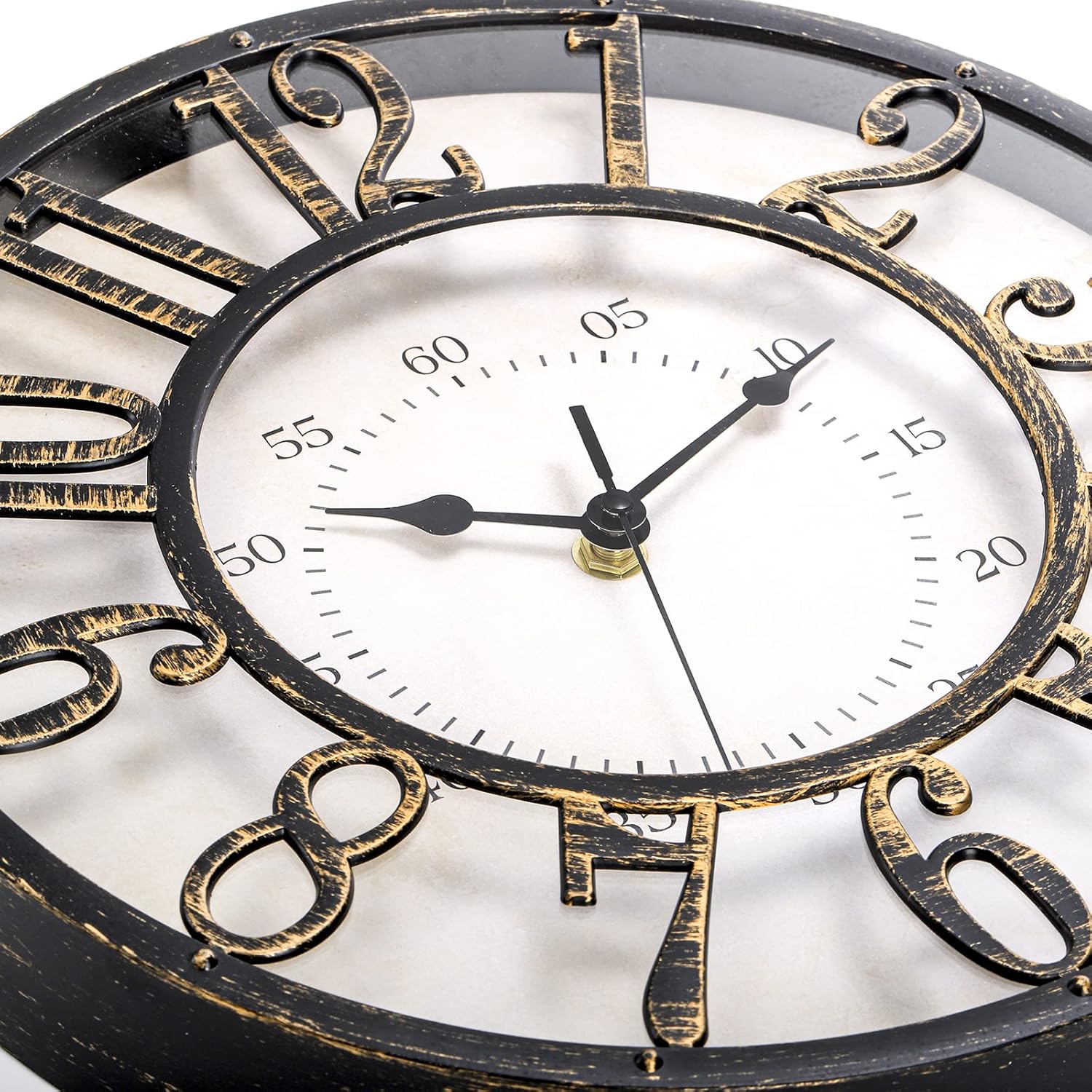 Battery Operated Mid-Century Wall Clock — 12" - View 4
