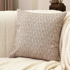 Farmhouse Beige Throw Pillow Cover — 18" — Cloud Cream
