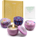 Soy Wax Blue Scented Candle — Yellow
