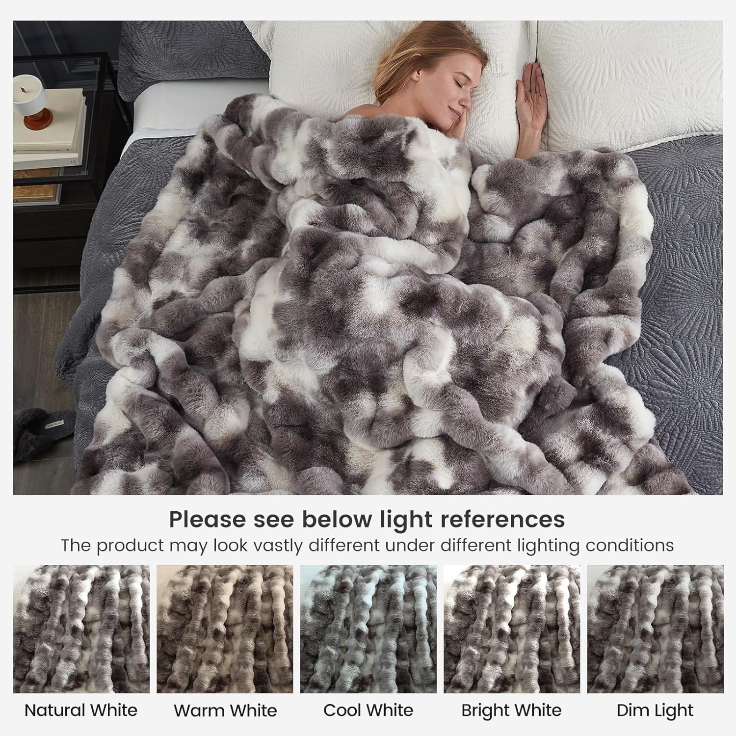 Beige Throw Pillow — 50" - View 9