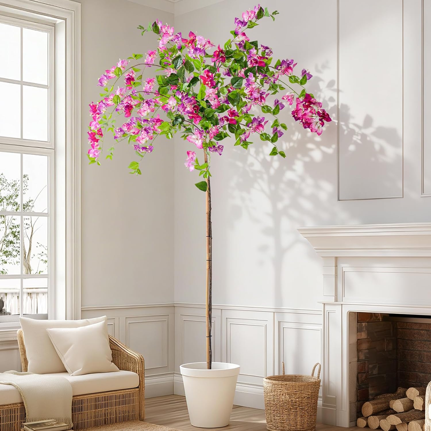 Pink Artificial Plant — Hanging Purple