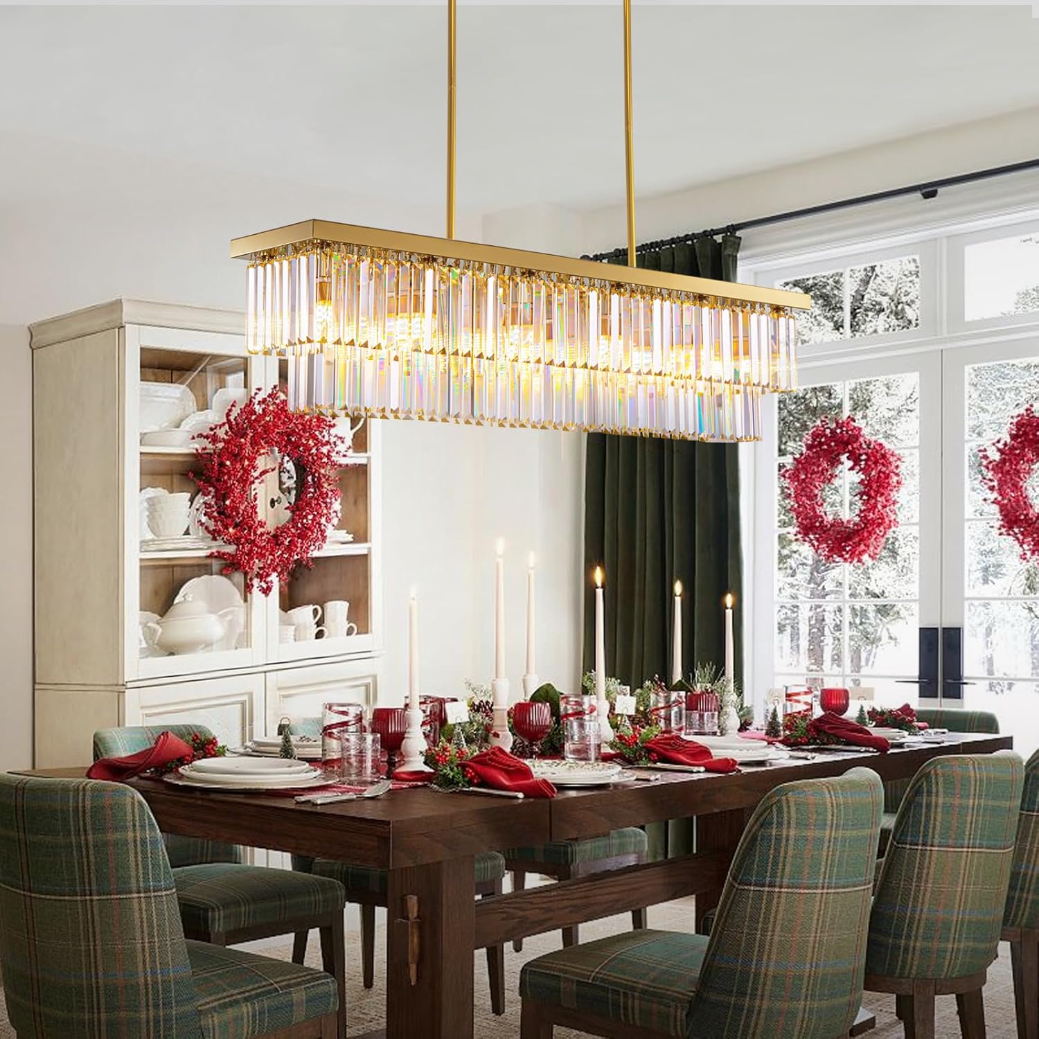 Dimmable Luxe Glass Chandelier — 12-Light - View 6