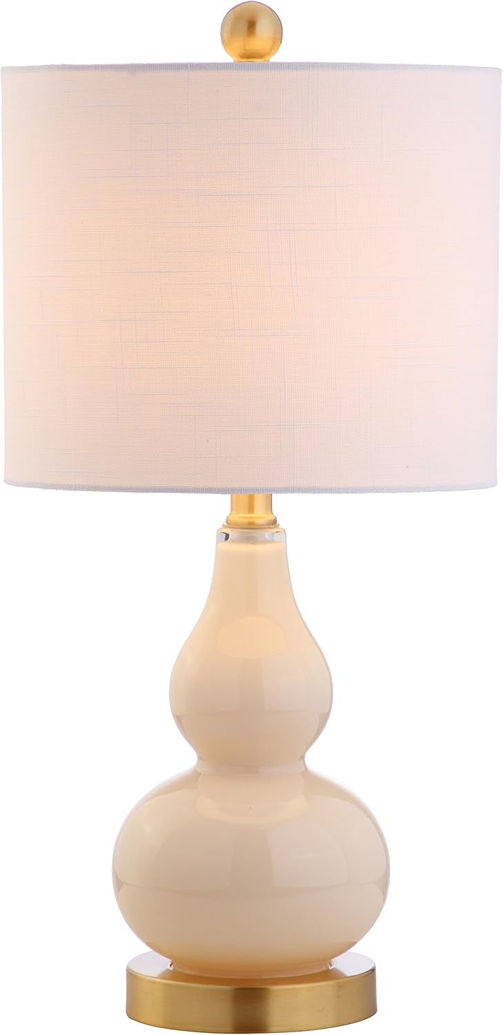 Linen Modern Black Nightstand Lamp — 20.5" — Single