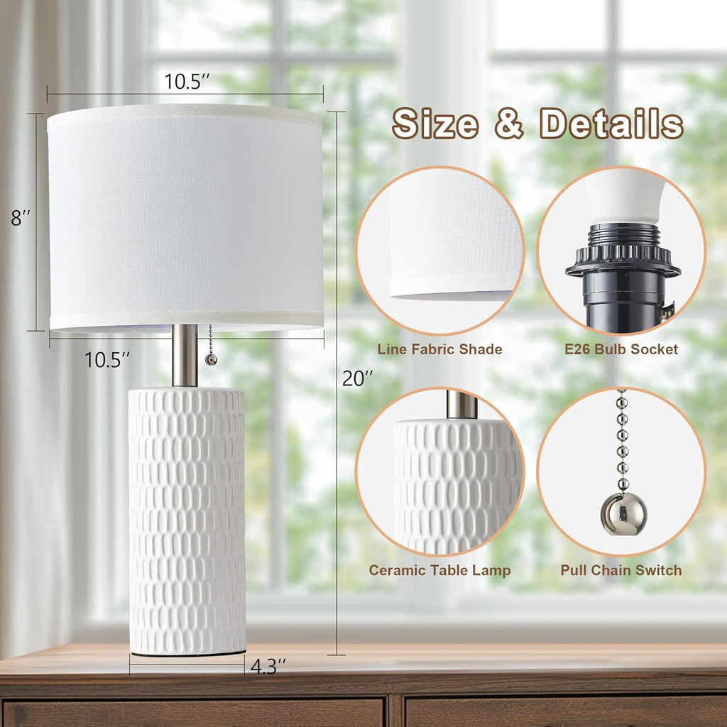 Modern Blue Table Lamp — 20" - View 5