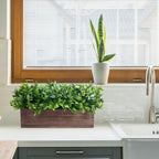 Rectangular Farmhouse Wood Artificial Plant — 14" - View 9