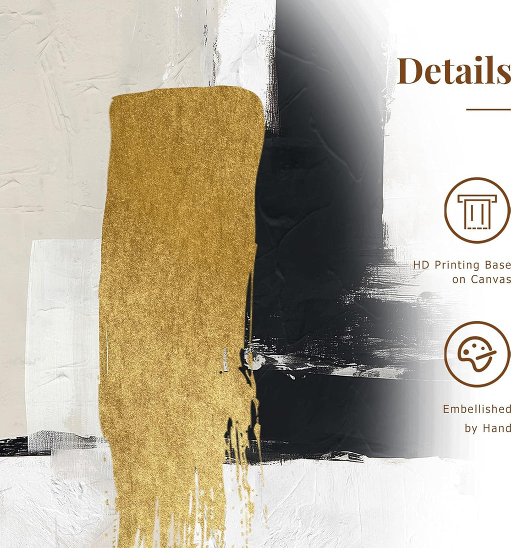 Framed Luxe Gold Canvas Wall Art — 16" - View 2