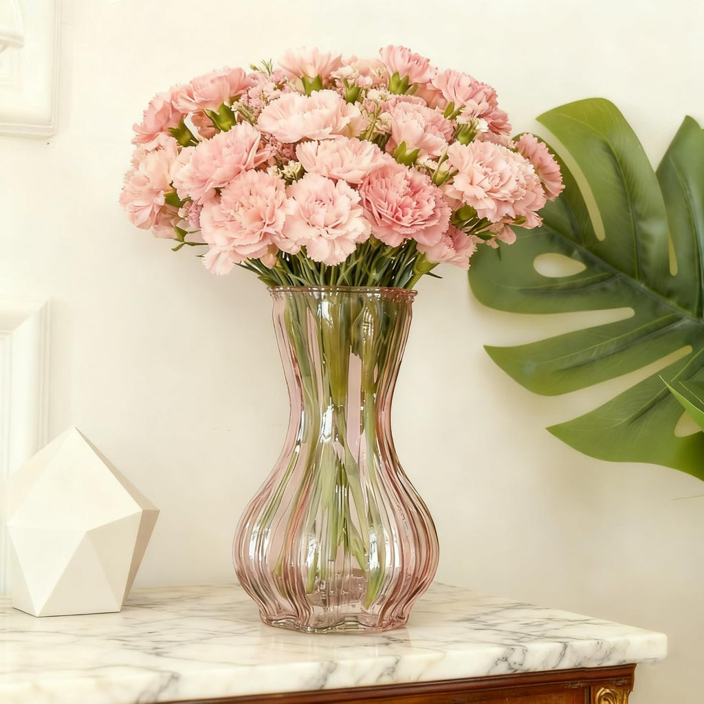 Pink Flower Vase — 8" - View 4