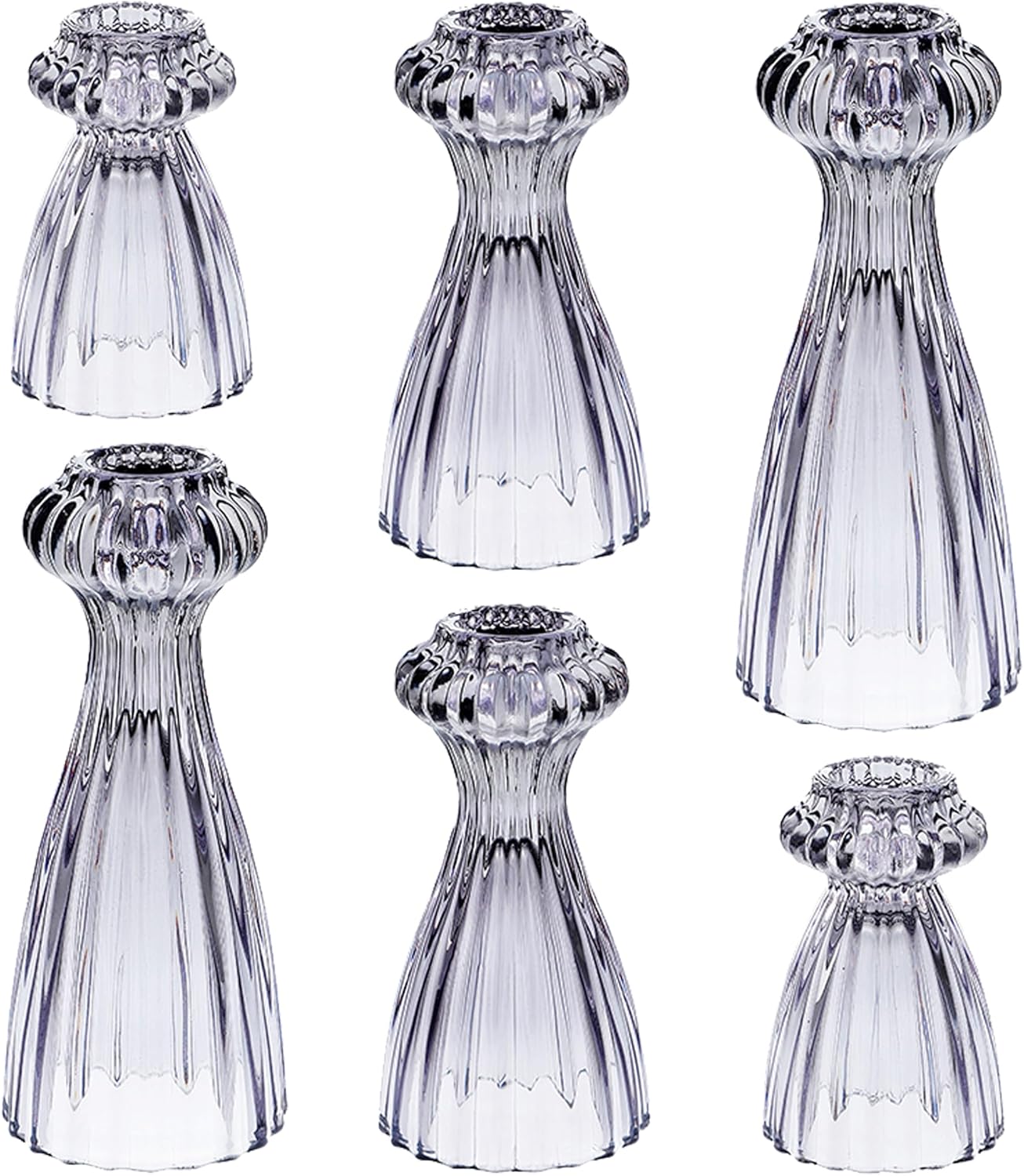 Blue Candle — Set of 3 — Smoke Gray