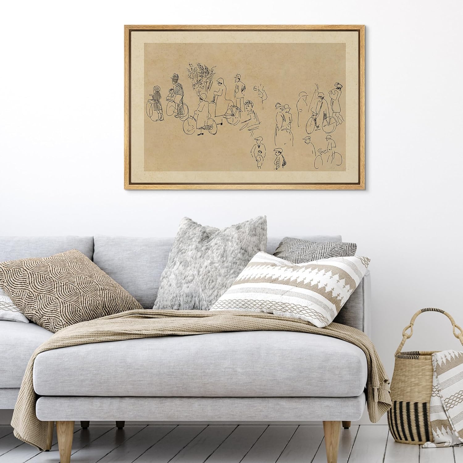 Framed Farmhouse Fabric Wall Art — 24" - View 2