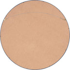 Round Modern Wood Wall Mirror — 25.6" - View 5