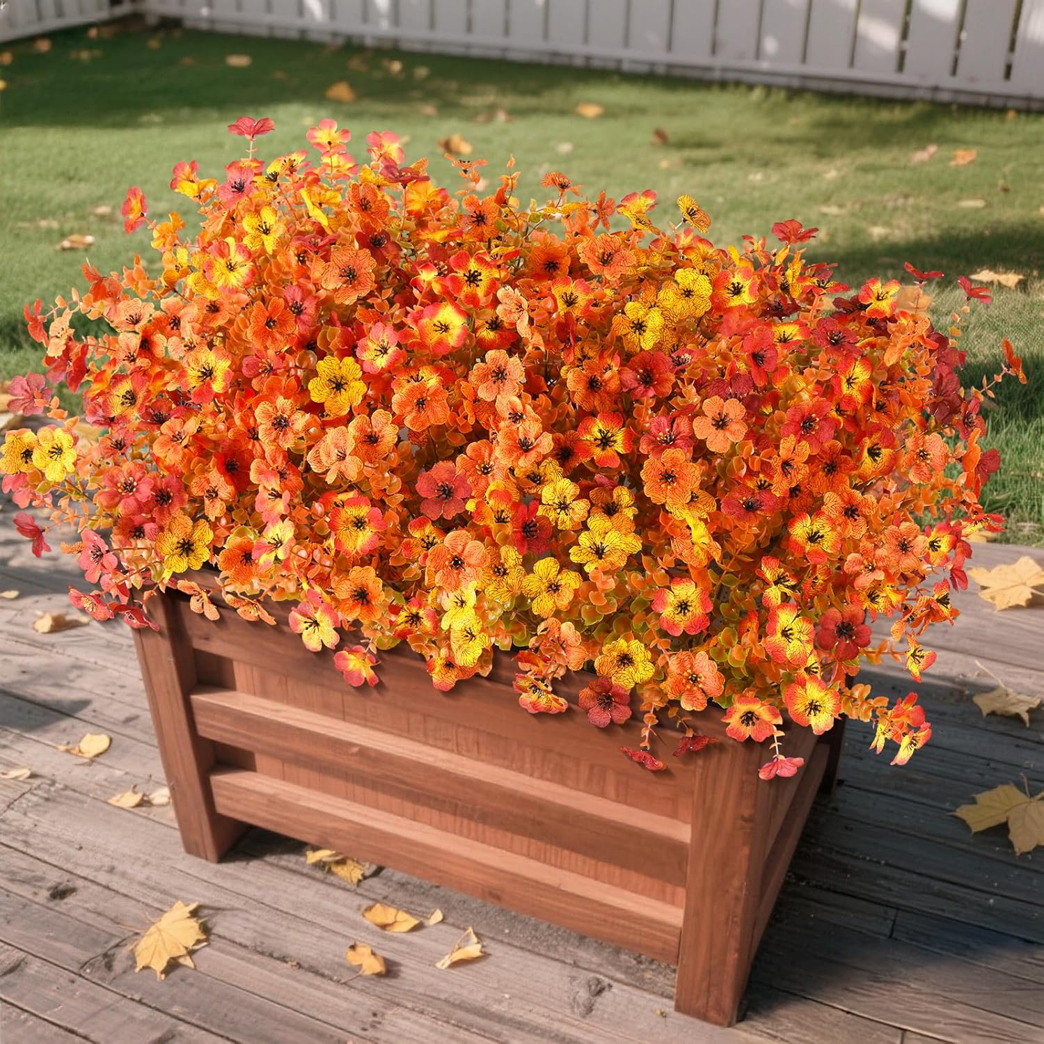 Orange Faux Plant — Fall-mix