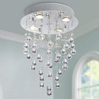 Round Luxe Metal Chandelier — 14" — W14" x H20"