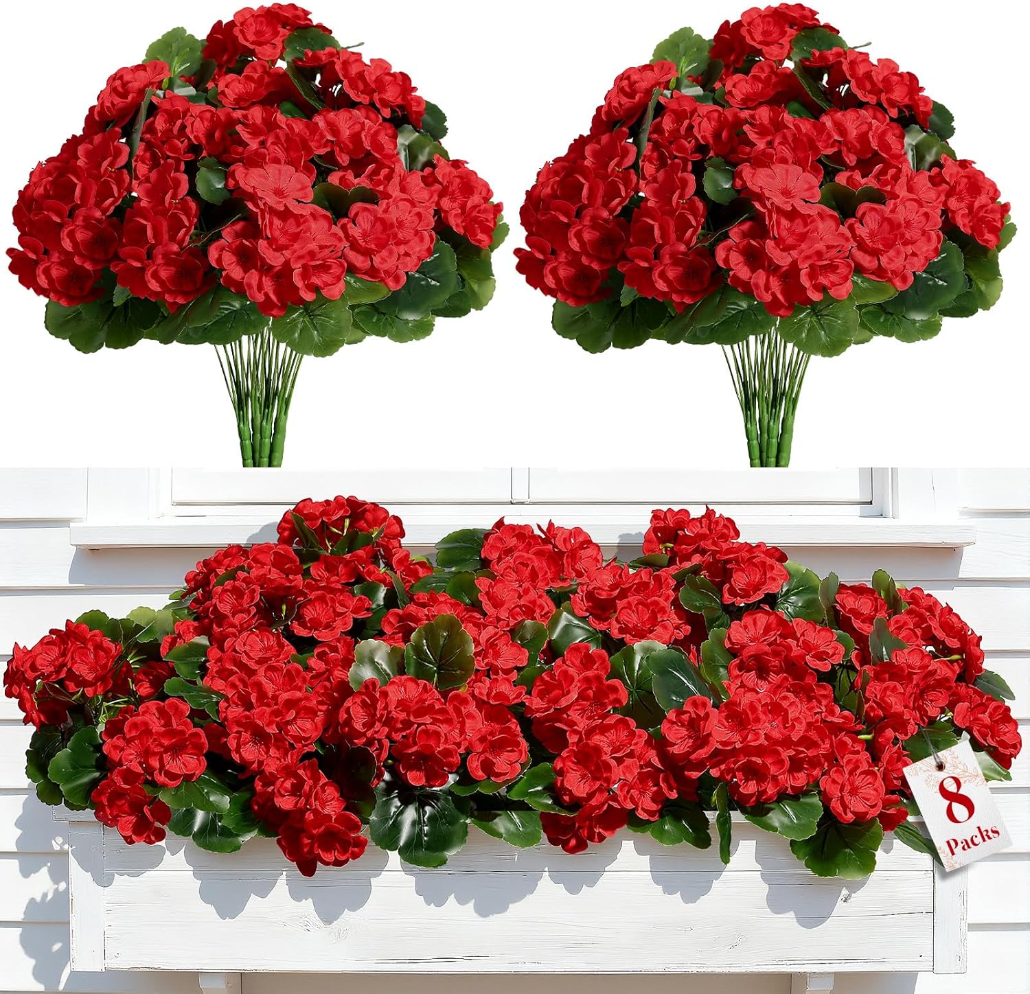 Pink Artificial Plant — Red