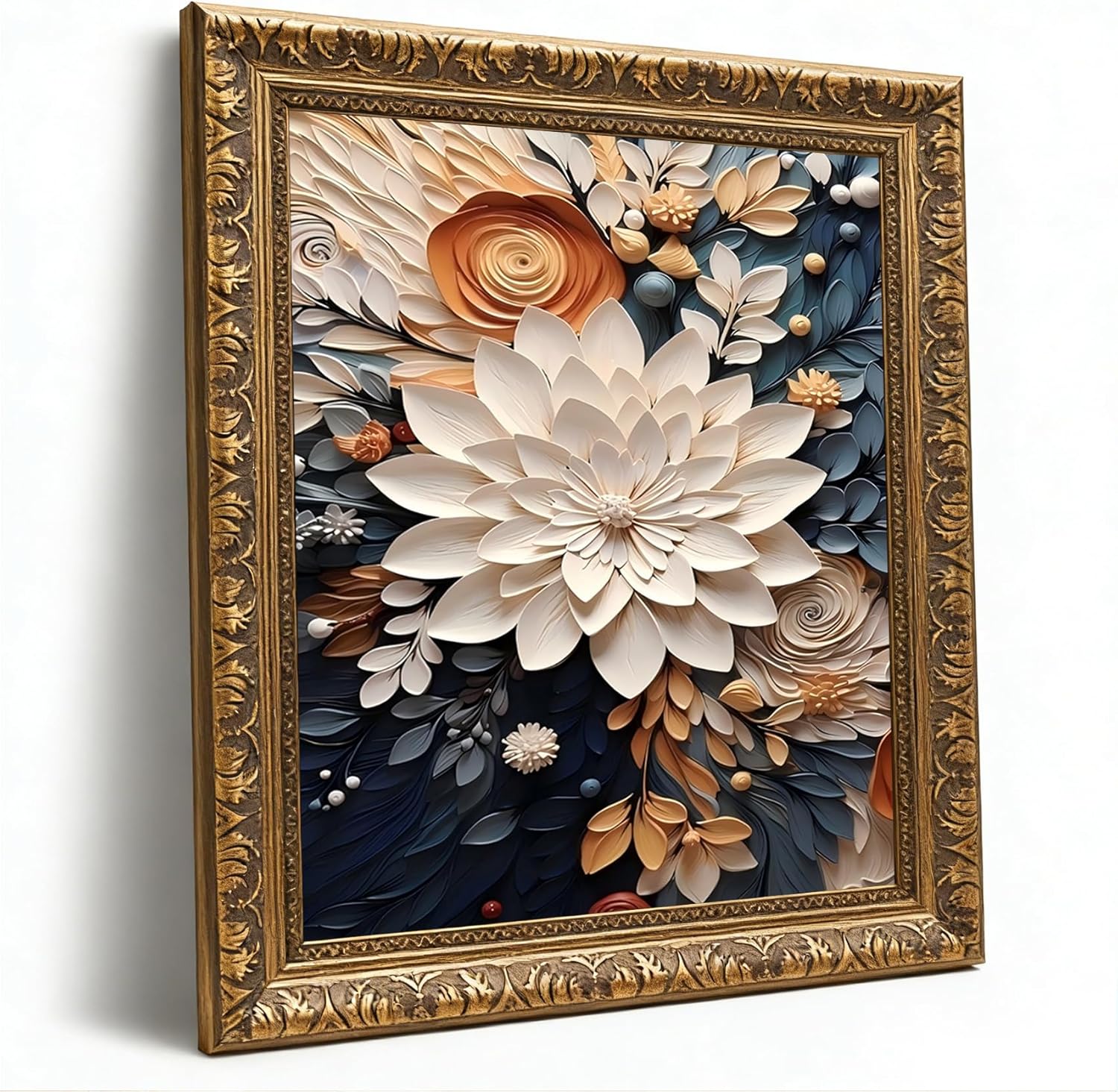Framed Luxe Fabric Wall Decor — 8" — Picture 5