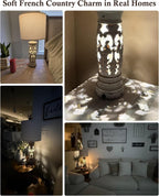USB Farmhouse Gold Bedside Lamp — 27.25" - View 8