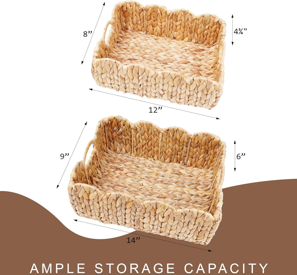 Boho Rattan Vase — Set of 2 - View 4