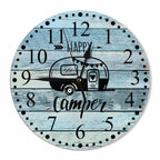 Battery Operated Modern Green Wall Clock — 10"