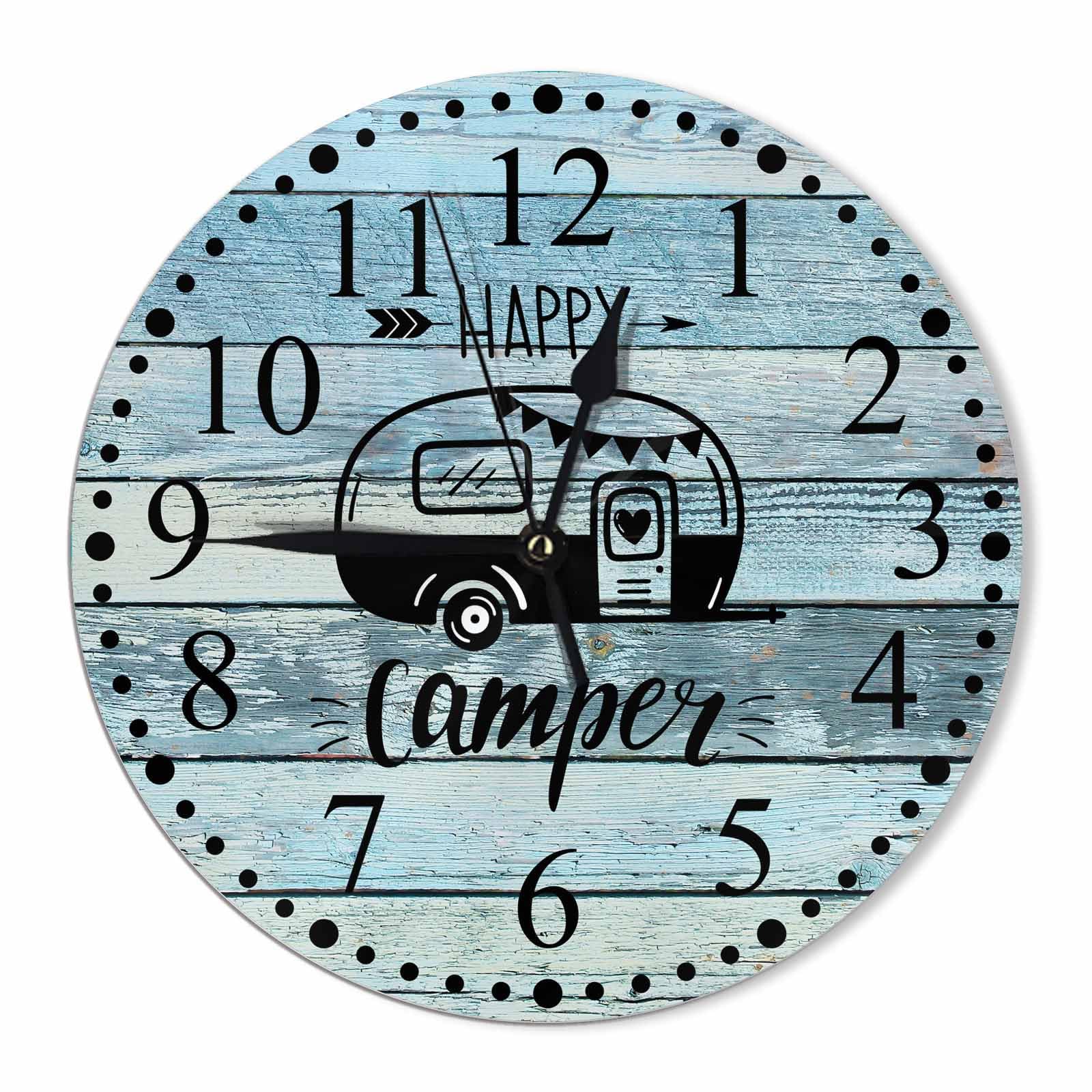 Battery Operated Modern Green Wall Clock — 10"