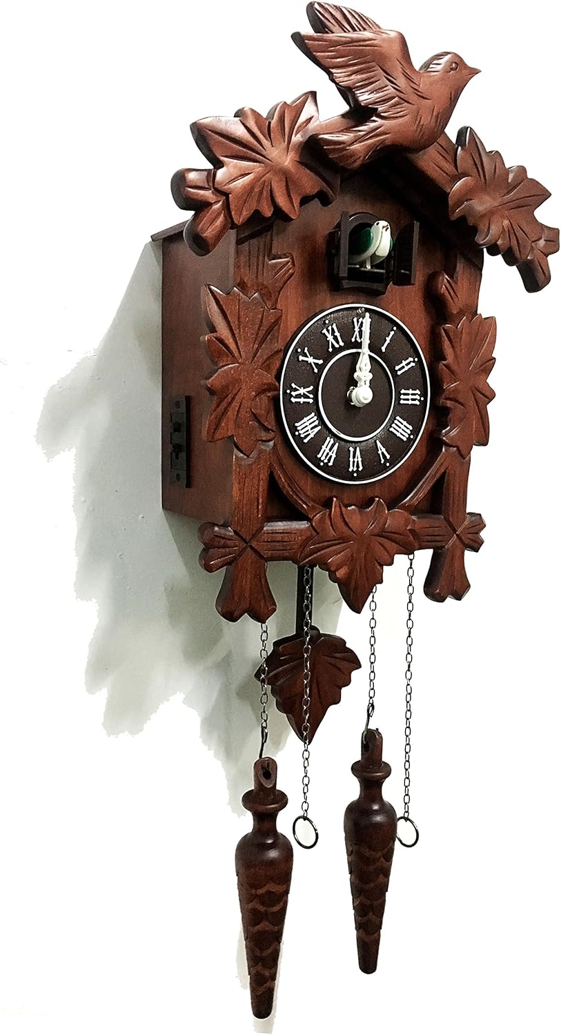 Handcrafted Brown Wall Clock — 5" — Brown